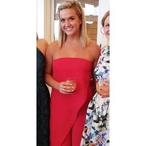 Red Wide-Leg Jumpsuit (Keepsake the Label)